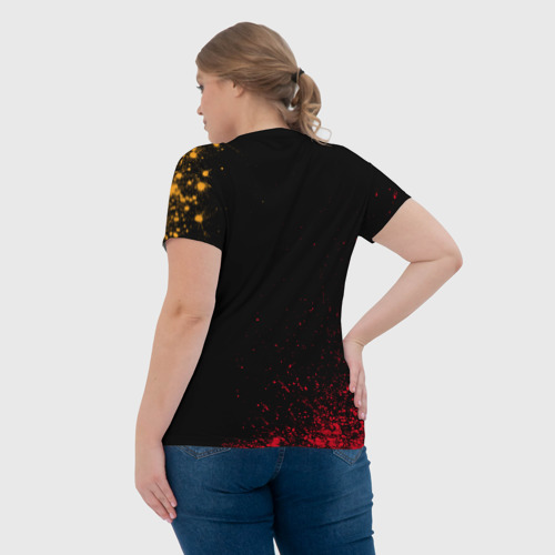 Женская футболка 3D с принтом Алёна Бесценна, а для всего остального есть Mastercard, вид сзади #2