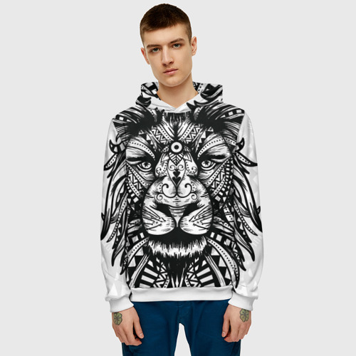 3D Black and White Lion 2985 3196013