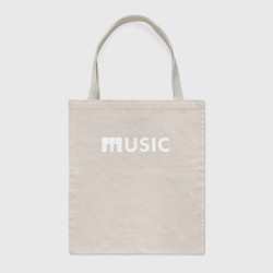 Шоппер BioNature Music с клавишами фортепиано