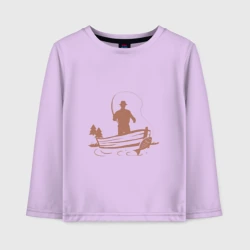 Детский лонгслив хлопок Рыбацкий заплыв