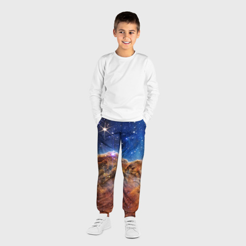 Детские брюки 3D Туманность Киля фото НАСА, цвет 3D печать - фото 4