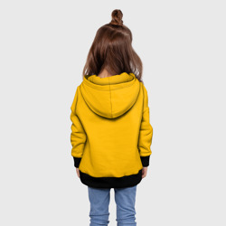 Толстовка с принтом Нэшвилл Предаторз Форма для ребенка, вид на модели сзади №2. Цвет основы: черный