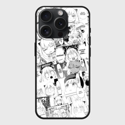 Чехол силиконовый для Apple iPhone 15 Pro матовый Spy Family Heh Семья Шпиона Анечка Фоджер