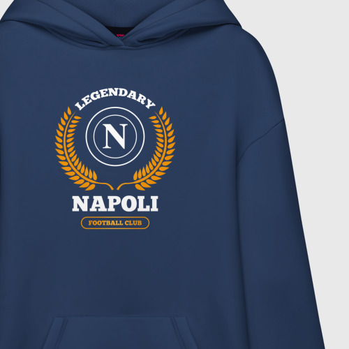 Худи SuperOversize хлопок Лого Napoli и надпись Legendary Football Club - фото 3