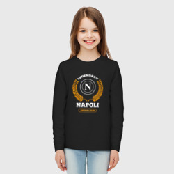 Детский лонгслив хлопок Лого Napoli и надпись Legendary Football Club - фото 2