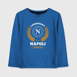 Детский лонгслив хлопок Лого Napoli и надпись Legendary Football Club