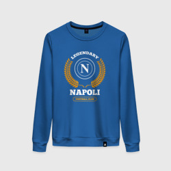 Женский свитшот хлопок Лого Napoli и надпись Legendary Football Club