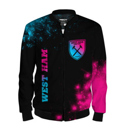 Мужской бомбер 3D West Ham Neon Gradient