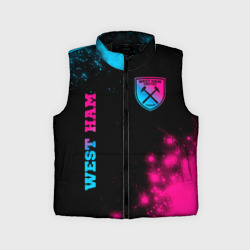 Детский жилет утепленный 3D West Ham Neon Gradient