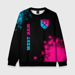 Детский свитшот 3D West Ham Neon Gradient