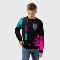 Детский свитшот 3D West Ham Neon Gradient - фото 2