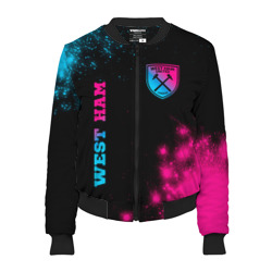 Женский бомбер 3D West Ham Neon Gradient