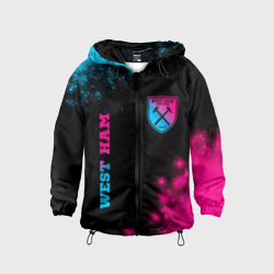 Детская ветровка 3D West Ham Neon Gradient