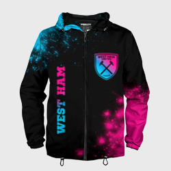 Мужская ветровка 3D West Ham Neon Gradient