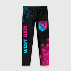 Детские леггинсы 3D West Ham Neon Gradient