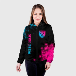 Женская куртка 3D West Ham Neon Gradient - фото 2