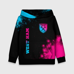 Детская толстовка 3D West Ham Neon Gradient