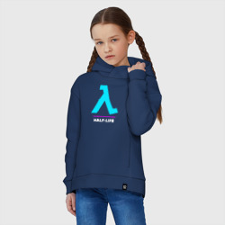 Детское худи Oversize хлопок Символ Half-Life в неоновых цветах - фото 2