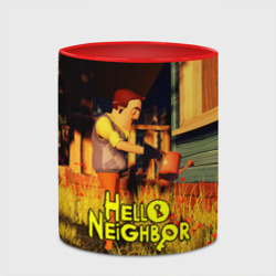 Кружка с полной запечаткой Hello Neighbor Привет сосед поливает - фото 2