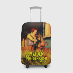 Чехол для чемодана 3D Hello Neighbor Привет сосед поливает
