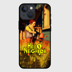 Чехол для iPhone 13 mini Hello Neighbor Привет сосед поливает