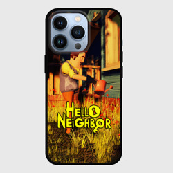 Чехол для iPhone 13 Pro Hello Neighbor Привет сосед поливает