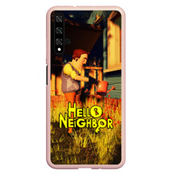 Чехол для Honor 20 Hello Neighbor Привет сосед поливает