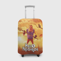 Чехол для чемодана 3D Hello Neighbor Привет сосед с лопатой