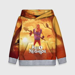 Детская толстовка 3D Hello Neighbor Привет сосед с лопатой