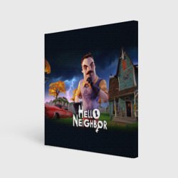 Холст квадратный Hello Neighbor игра Привет сосед