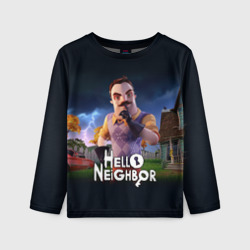 Детский лонгслив 3D Hello Neighbor игра Привет сосед