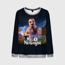 Мужской свитшот 3D Hello Neighbor игра Привет сосед