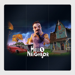 Магнитный плакат 3Х3 Hello Neighbor игра Привет сосед