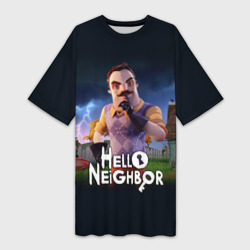 Платье-футболка 3D Hello Neighbor игра Привет сосед