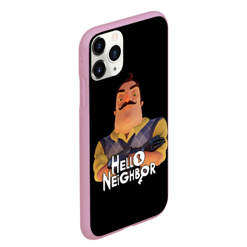 Чехол для iPhone 11 Pro Max матовый Привет сосед | Hello Neighbor , цвет розовый - фото 3