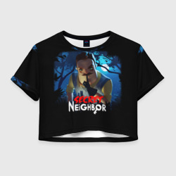 Женская футболка Crop-top 3D Secret Neighbor