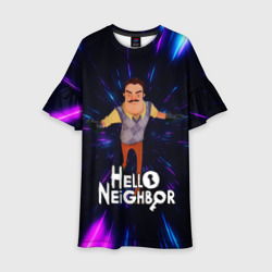 Детское платье 3D Hello Neighbor Привет сосед Бегущий