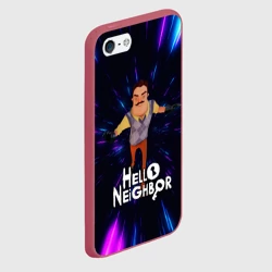 Чехол для iPhone 5/5S матовый Hello Neighbor Привет сосед Бегущий - фото 2
