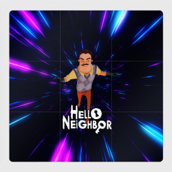 Магнитный плакат 3Х3 Hello Neighbor Привет сосед Бегущий