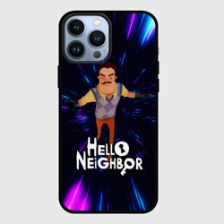 Чехол для iPhone 13 Pro Max Hello Neighbor Привет сосед Бегущий