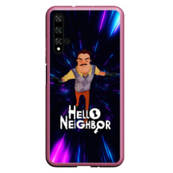 Чехол для Honor 20 Hello Neighbor Привет сосед Бегущий