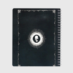 Тетрадь с принтом Двухсторонняя Тетрадь смерти Death Note для любого человека, вид сзади №1. Цвет основы: крупная клетка
