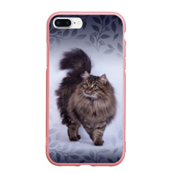 Чехол для iPhone 7Plus/8 Plus матовый Красивый сибирский котик