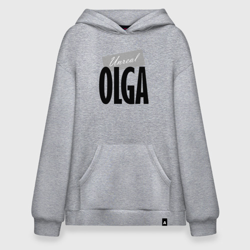 Худи SuperOversize хлопок Unreal Olga, цвет меланж