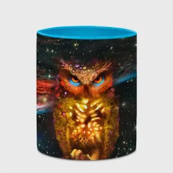 Кружка с полной запечаткой Космический взгляд совы - фото 2