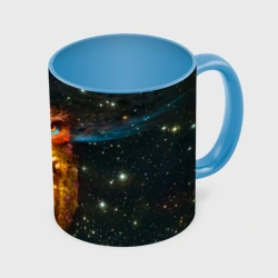 Кружка с полной запечаткой Космический взгляд совы