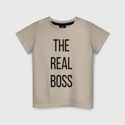 Детская футболка хлопок The Real boss!