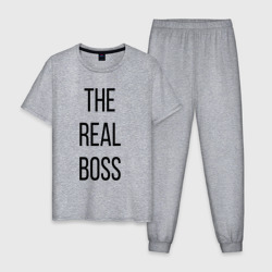 Мужская пижама хлопок The Real boss!