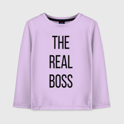 Детский лонгслив хлопок The Real boss!