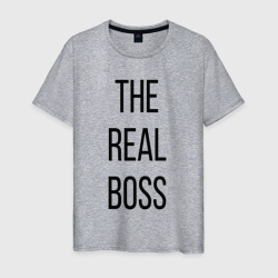 The Real boss! – Футболка из хлопка с принтом купить со скидкой в -20%